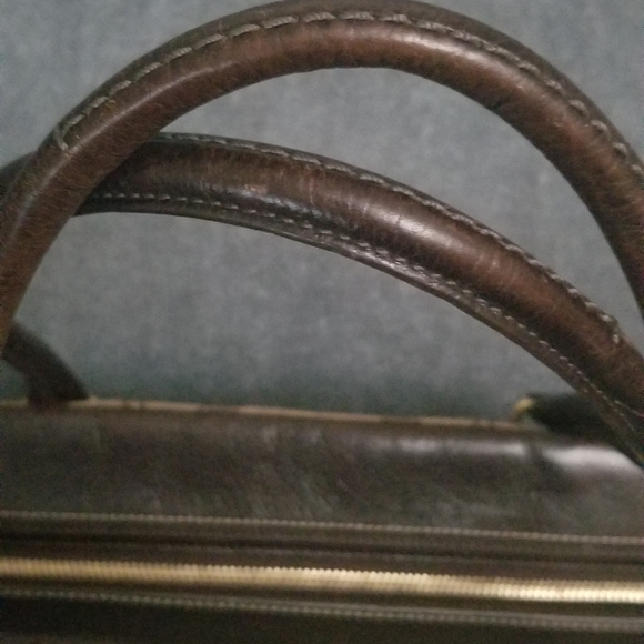 Coach Satchel Brown Leather and Monogram Canvas - Picture 15 of 15